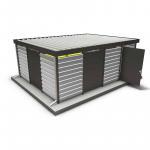 ABEX Stahlbau Überdachungen für Mülleimer