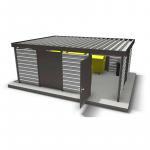 ABEX Stahlbau Rohrbiegen Stadtmöbel GmbH - Robuste Lagerhalle für Stahlbau und Stadtmöbelproduktion.