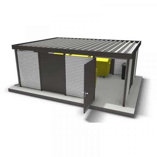 ABET Stahlbau Rohrbiegen Stadtmöbel GmbH: Robuste Lagerhalle mit Rolltoren und moderner Infrastruktu.